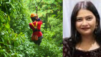 വാരാന്ത്യ ആഘോഷം അഡ്വഞ്ചർ പാർക്കിൽ, സിപ് ലൈനിൽ കയറുന്നതിനിടെ താഴെ വീണ ഐടി ജീവനക്കാരിക്ക് ദാരുണാന്ത്യം