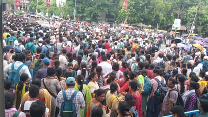 ssc scam jobless teachers protest demanding release of merit list bsm