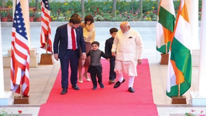 PM Modi hosts US Vice President JD Vance and family at his residence, see PICS
