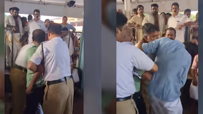 ഗുരുവായൂർ ക്ഷേത്രത്തിൽ സെക്യൂരിറ്റി ജീവനക്കാരുടെ അതിക്രമം? ഭക്തരെ മർദ്ദിക്കുന്ന ദൃശ്യം പുറത്ത്