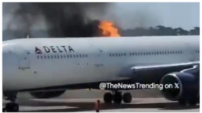 294 പേരുമായി പറക്കാനിക്കവെ റണ്വേയില് വച്ച് വിമാനത്തിന്റെ ചിറകില് നിന്നും തീ; വീഡിയോ വൈറല്