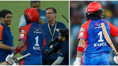 മത്സര ശേഷം ഗോയങ്കയെ മൈൻഡ് ചെയ്യാതെ രാഹുൽ; 'കോൾഡ് ഹാൻഡ്-ഷേക്ക്' വീഡിയോ വൈറൽ