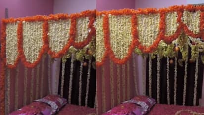 എന്തോന്നിത്! പൂമാലകൾ പോരാഞ്ഞ് പഴങ്ങളും; വിവാഹരാത്രിയിൽ മുറിയൊരുക്കിയത് കണ്ട് ചിരിയടങ്ങാതെ നെറ്റിസൺസ്