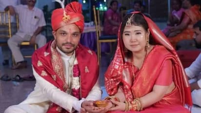 ദേശവും ഭാഷയുമൊന്നും തടസമായില്ല, അവർ പ്രണയിച്ചു, ഇന്ത്യൻവധുവായി അണിഞ്ഞൊരുങ്ങി ചൈനീസ് യുവതി