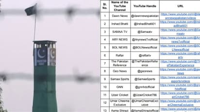 ഇന്ത്യ വിരുദ്ധ പ്രചാരണം; പാകിസ്ഥാൻ യൂട്യൂബ് ചാനലുകൾ നിരോധിച്ച് ഇന്ത്യ, അതിർത്തി ഗ്രാമങ്ങളിൽ കനത്ത ജാഗ്രത 