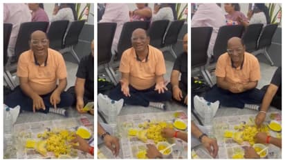 'ഇതല്ല ഇന്ത്യൻ സംസ്കാരം'; എയർപോർട്ടിൽ പടിഞ്ഞിരുന്ന് ഭക്ഷണം കഴിക്കുന്ന നടനെതിരെ രൂക്ഷവിമർശനം