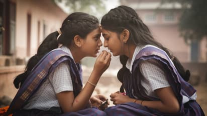 prayagraj school girls lesbian love sindoor home escape police search