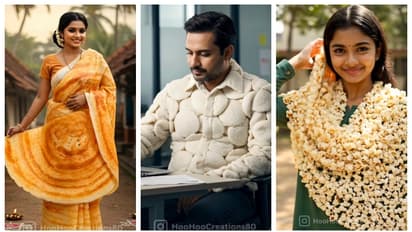 ദോശ സാരി, ഇഡ്ഡലി ഷർട്ട്, പാനി പുരി വാച്ച്... സോഷ്യൽ മീഡിയയിൽ തരംഗമായി എഐയുടെ 'ഭക്ഷണ വസ്ത്രങ്ങൾ'!