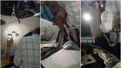 കണ്ണൂരിൽ കാറിന്റെ ബോണറ്റിനുള്ളിൽ കയറിക്കൂടി വമ്പൻ പെരുമ്പാമ്പ്, നാട്ടുകാർ കണ്ടത് ഭാഗ്യമായി, ചാക്കിലാക്കി