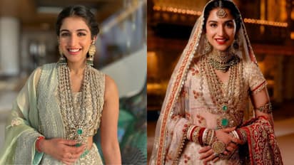 ராதிகா மெர்ச்சண்ட் மீண்டும் திருமண நெக்லஸ் அணிந்து அசத்தல்!!