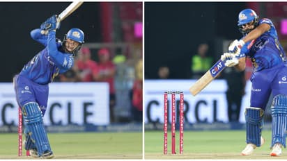 மிரட்டல் அடி கொடுத்த மும்பை! ராஜஸ்தானுக்கு 218 ரன் இலக்கு!