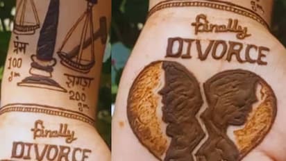 100 ഗ്രാം പ്രണയം, 200 ഗ്രാം വിട്ടുവീഴ്ച; 'ഡിവോഴ്സ്  മെഹന്തി' വൈറൽ 