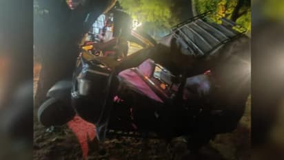 khatu shyam road accident reengus camper tempo collision two dead pilgrims injured