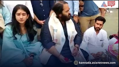 ಪತ್ನಿ ರಾಧಿಕಾ ಜೊತೆ ಹರಿದ್ವಾರದಲ್ಲಿ ಗಂಗಾ ಪೂಜೆಯಲ್ಲಿ ಪಾಲ್ಗೊಂಡ ಅನಂತ್ ಅಂಬಾನಿ