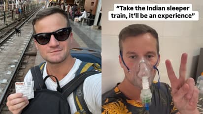ഇന്ത്യയിലെ ട്രെയിനിൽ 15 മണിക്കൂർ യാത്ര, ശ്വാസകോശം തകരാറിലായെന്ന് യുഎസ് വ്ളോഗർ; വീഡിയോയ്ക്ക് താഴെ രൂക്ഷ വിമർശനം