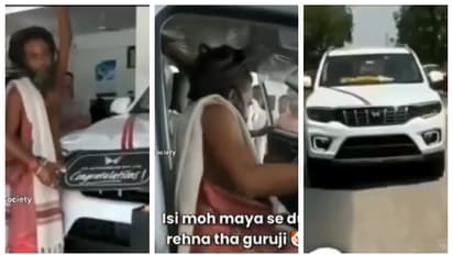 കുംഭമേള കഴിഞ്ഞപ്പോൾ 'കൈ താഴ്ത്താത്ത' സ്വാമി വാങ്ങിയത് പുത്തന് എസ്യുവി; അന്തം വിട്ട് സോഷ്യല് മീഡിയ