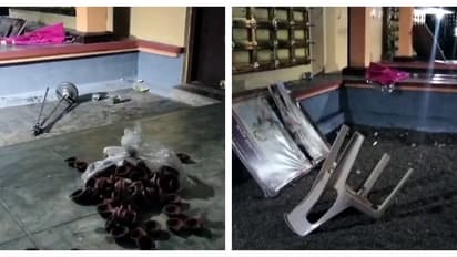 ക്ഷേത്രത്തിൽ ലഹരി സംഘത്തിന്റെ ആക്രമണം; 8 പേർ കസ്റ്റഡിയിൽ; പകൽ 6 മണിക്കൂർ ഹർത്താലിന് ആഹ്വാനം