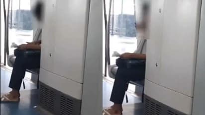 മെട്രോയിൽ കയറി സീറ്റിലിരുന്ന് യുവതി ബാഗ് തുറന്ന് ആരും കാണാതെ പണി തുടങ്ങി; വീഡിയോ പകർത്തി യാത്രികൻ, 500 രൂപ പിഴ