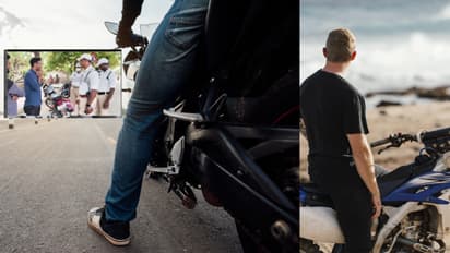 ಬೈಕ್ನಲ್ಲಿ 'ಸಾರೀ ಗರ್ಲ್ಸ್' ಬರಹ: ಪೊಲೀಸರ ಪ್ರಶ್ನೆಗೆ ಉತ್ತರಿಸಲಾಗದೆ ಮಜುಗರಪಟ್ಟು, ನಾಚಿಕೊಂಡ ಹುಡುಗ!