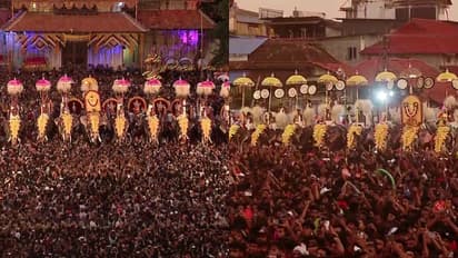 ഗുരുതര ആരോപണവുമായി പാറമേക്കാവ് ദേവസ്വം: 'തൃശ്ശൂർ പൂരത്തിനിടെ എഴുന്നള്ളിച്ച ആനകളുടെ കണ്ണിലേക്ക് ലേസർ അടിച്ചു'