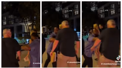 ഒറ്റത്തള്ള് ആള് തെറിച്ച് താഴേയ്ക്ക്; ഇവാങ്ക ട്രംപിന്റെ അംഗരക്ഷകന്റെ വീഡിയോ വൈറൽ