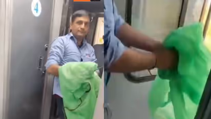 കണ്ടത് യാത്രക്കാരന്, ട്രെയിനിന്റെ ടോയ്ലെറ്റിൽ, ഉടനടി ജീവനക്കാരെ വിവരമറിയിച്ചു, പുറത്തേക്ക് വലിച്ചെറിഞ്ഞു