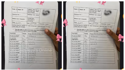   9 -കാരന്‍റെ ഹോംവര്‍ക്ക് പങ്കുവച്ച് അമ്മ, ആനന്ദ കണ്ണീരോടെ ബ്ലിങ്കറ്റ് ഉടമ; കുറിപ്പ് വൈറല്‍ 