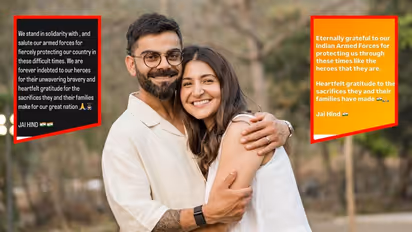 भारत-पाकिस्तान युद्धादरम्यान विराट-अनुष्काने सैनिकांना केला सलाम, देशभक्तीची पोस्ट व्हायरल
