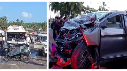 കണ്ണൂരിലേക്ക് പോയ ട്രാവലറിലേക്ക് ദിശ തെറ്റിച്ചെത്തിയ കാർ ഇടിച്ചു കയറി, മരിച്ച 4 പേരുടെ പോസ്റ്റ്മോർട്ടം ഇന്ന്