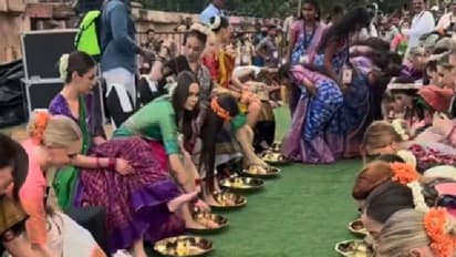 മിസ് വേൾഡ് മത്സരാർത്ഥികളുടെ കാലുകൾ കഴുകാൻ ഇന്ത്യൻ സ്ത്രീകൾ; ‘കൊളോണിയൽ ഹാംഗ് ഓവർ’ എന്ന്  ആക്ഷേപം