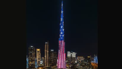 ട്രംപിനോടുള്ള ആദരവ്, അമേരിക്കൻ പതാകയിൽ ബുർജ് ഖലീഫ, ചിത്രങ്ങൾ പങ്കുവെച്ച് വൈറ്റ് ഹൗസ് 