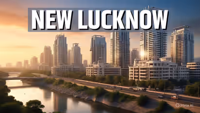 lucknow lda 3300 crore projects 1090 chauraha commercial complex river view apartment shaheed path