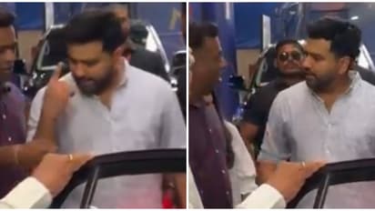 'യെ ക്യാ ഹേ?'; കാറിലെ സ്ക്രാച്ച് ചൂണ്ടിക്കാട്ടി സഹോദരനോട് ചൂടായി രോഹിത് ശര്‍മ്മ, വീഡിയോ