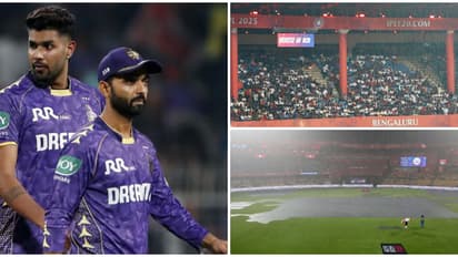 ടോസ് പോലും സാധ്യമായില്ല; കൊൽക്കത്തയെ പുറത്താക്കി മഴയുടെ 'കളി', പ്ലേ ഓഫിനരികിലെത്തി ആര്‍സിബി   