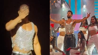 Tiger Shroff trolled for wearing silver shimmery top during his award show performance [WATCH]