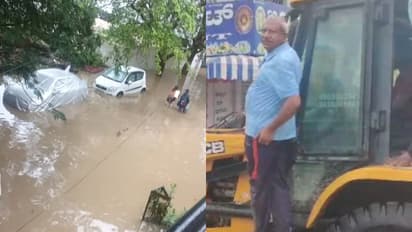 വീണ്ടും മഴ മുന്നറിയിപ്പ്, ഒറഞ്ച് യെല്ലോ അലര്ട്ടുകൾ; ബെംഗളൂരുവിൽ ജെസിബിയിൽ ദുരന്തബാധിത പ്രദേശങ്ങളിലെത്തി എംഎൽഎ