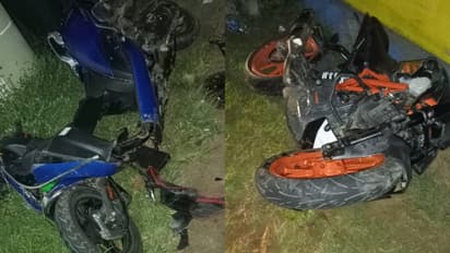 പത്തനംതിട്ട നരിയാപുരത്ത് ബൈക്കും സ്കൂട്ടറും കൂട്ടിയിടിച്ച് വാഹനാപകടം; 2 പേർ മരിച്ചു, ഒരാൾക്ക് ഗുരുതര പരിക്ക്