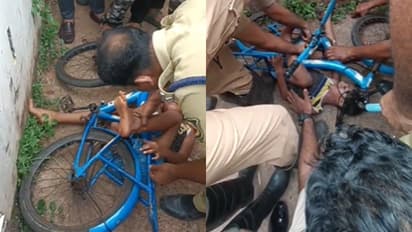 സൈക്കിൾ ഓടിച്ച് കളിക്കുമ്പോൾ വീണു, 6 വയസുകാരന്റെ കാൽ സൈക്കിൾ ചെയിനിൽ കുടുങ്ങി, പുറത്തെടുത്ത് ഫയര്ഫോഴ്സ്