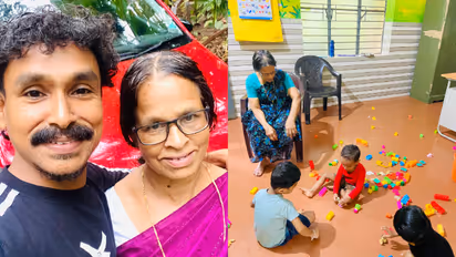 '50 രൂപ ശമ്പളത്തിൽ തുടക്കം, 41 വർഷം കുഞ്ഞുങ്ങളോടൊപ്പം'; അങ്കണവാടിയിൽ നിന്ന് വിരമിച്ച അമ്മയെക്കുറിച്ച് വിജിലേഷ്