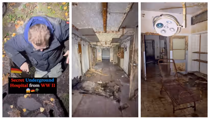 ഇറങ്ങിയത് ഓവുചാലിലേക്കുള്ള മാന്ഹോളിലേക്ക് പക്ഷേ, എത്തിയത് രണ്ടാം ലോകമഹായുദ്ധ കാലത്തെ ആശുപത്രിയിൽ, വീഡിയോ വൈറൽ