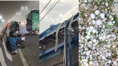 റെഡ് അലർട്ട്, ദില്ലിയിൽ കനത്ത മഴയിലും കാറ്റിലും 2 മരണം, 11 പേർക്ക് പരിക്കേറ്റു; വരും മണിക്കൂറുകളിലും മഴ