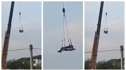 'രണ്ടെണ്ണം വിട്ടപ്പോൾ ആകാശത്ത് ഒന്ന് ആടാന് ആശ'; മദ്യപാനിയെ ക്രെയിനില് കിടത്തി ഊഞ്ഞാലാട്ടിയ കേസില് അന്വേഷണം