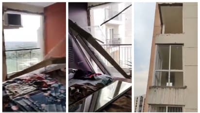 കാറ്റും മഴയും വീശിയത് ആലിപ്പഴത്തോടെ, ഗ്രേറ്റര്‍ നോയിഡയിലെ ഫ്ലാറ്റുകൾക്ക് സുരക്ഷാ ഭീതി; വീഡിയോ വൈറല്‍ 