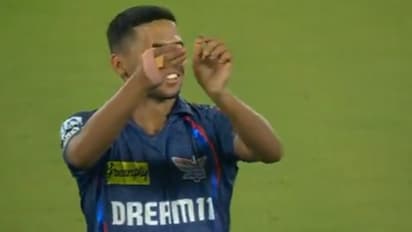 ദിഗ്വേഷ് റാത്തിയെ വിലക്കിയതിന് പിന്നാലെ നോട്ട് ബുക്ക് സെലിബ്രേഷനുമായി മറ്റൊരു താരം