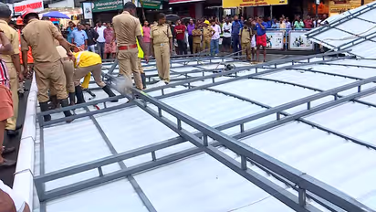 ശക്തമായ കാറ്റിൽ കോർപ്പറേഷൻ കെട്ടിടത്തിന്റെ മേൽക്കൂര ഇളകി വീണ സംഭവം; അന്വേഷണം പ്രഖ്യാപിച്ച് മേയര്