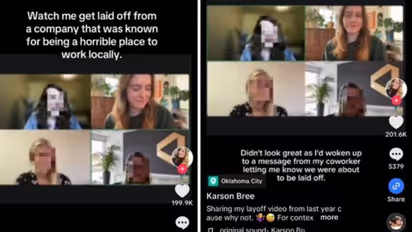 വീഡിയോകോളിനിടെ ജോലിയില്‍ നിന്നും പിരിച്ചുവിട്ടു, പൊട്ടിത്തെറിച്ച് യുവതി