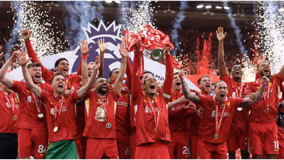 പ്രീമിയര്‍ ലീഗ് കിരീടം സ്വന്തമാക്കി 'ദി റെഡ്സ്'; ഗോൾഡൻ ബൂട്ട് തൂക്കി മുഹമ്മദ് സലാ