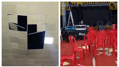 ഗിരിനഗറിൽ കമ്യൂണിറ്റി ഹാളിലെ സീലിംഗ് തകർന്നുവീണ് 4കുട്ടികള്ക്ക് പരിക്ക്; നൃത്തമത്സരം നടക്കുന്നതിനിടെ അപകടം