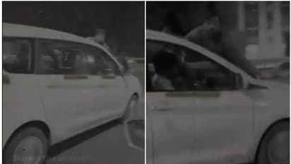 വിമാനത്താവളത്തിൽ ടാക്സി ഡ്രൈവർമാരുടെ പൊരിഞ്ഞ തല്ല്: ഒരാളെ ബോണറ്റിൽ കയറ്റി കിലോമീറ്ററുകളോളം കാറോടിച്ചു