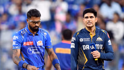 ഹസ്തദാനം ചെയ്യാതെ നായകന്‍മാര്‍, ഗുജറാത്ത് ടൈറ്റന്‍സ്- മുംബൈ ഇന്ത്യന്‍സ് ടോസിനിടെ നാടകീയരംഗങ്ങള്‍